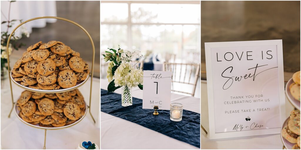 cookies and reception details